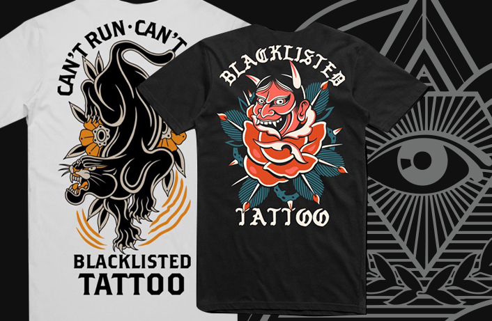 Blacklisted Tattoos Tshirts